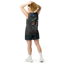 Load image into Gallery viewer, Graffitied Recycled unisex basketball jersey