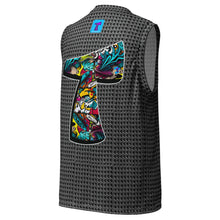 Load image into Gallery viewer, Graffitied Recycled unisex basketball jersey