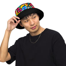 Load image into Gallery viewer, Graffitied Reversible bucket hat