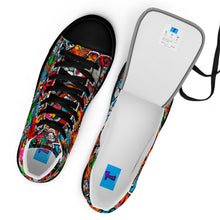 Load image into Gallery viewer, Men’s high top graffited canvas shoes
