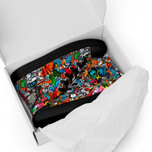 Load image into Gallery viewer, Men’s high top graffited canvas shoes