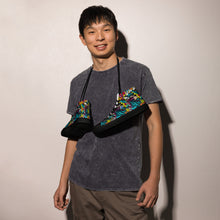 Load image into Gallery viewer, Men’s high top graffited canvas shoes