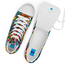 Load image into Gallery viewer, Men’s high top graffited canvas shoes