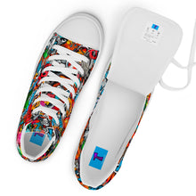 Load image into Gallery viewer, Men’s high top graffited canvas shoes