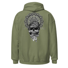 Load image into Gallery viewer, Unisex Hoodie hipster skull and mandala