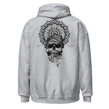 Load image into Gallery viewer, Unisex Hoodie hipster skull and mandala