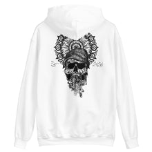 Load image into Gallery viewer, Unisex Hoodie hipster skull and mandala
