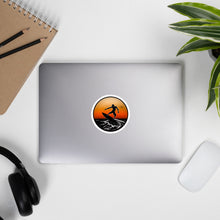 Load image into Gallery viewer, Bubble-free stickers surfing with the sunset