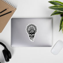 Load image into Gallery viewer, Bubble-free stickers skull & mandala