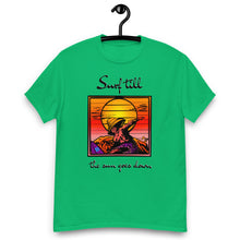 Load image into Gallery viewer, Men's classic tee surf till the sun goes down