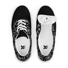 Load image into Gallery viewer, Men’s lace-up canvas shoes skate - skull