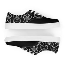 Load image into Gallery viewer, Men’s lace-up canvas shoes skate - skull