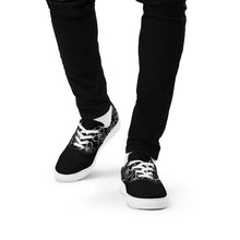 Load image into Gallery viewer, Men’s lace-up canvas shoes skate - skull