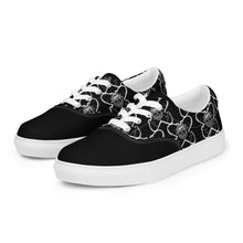 Load image into Gallery viewer, Men’s lace-up canvas shoes skate - skull