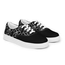 Load image into Gallery viewer, Men’s lace-up canvas shoes skate - skull