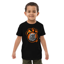 Load image into Gallery viewer, Organic cotton kids t-shirt meow