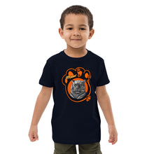 Load image into Gallery viewer, Organic cotton kids t-shirt meow