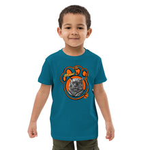Load image into Gallery viewer, Organic cotton kids t-shirt meow