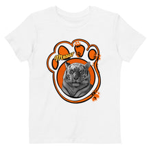 Load image into Gallery viewer, Organic cotton kids t-shirt meow