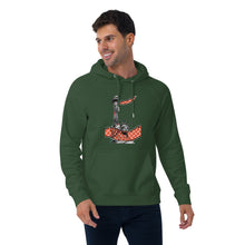 Load image into Gallery viewer, Unisex eco raglan hoodie liberty statue