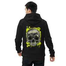 Load image into Gallery viewer, Unisex essential eco hoodie skull and spraypaint