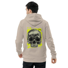 Load image into Gallery viewer, Unisex essential eco hoodie skull and spraypaint