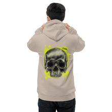 Load image into Gallery viewer, Unisex essential eco hoodie skull and spraypaint