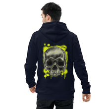 Load image into Gallery viewer, Unisex essential eco hoodie skull and spraypaint