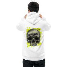 Load image into Gallery viewer, Unisex essential eco hoodie skull and spraypaint