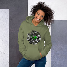 Load image into Gallery viewer, Unisex Hoodie butterflies