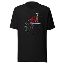 Load image into Gallery viewer, Unisex t-shirt Santa surfing