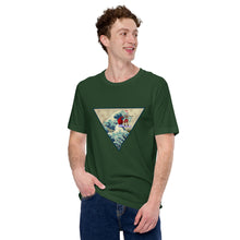 Load image into Gallery viewer, Unisex t-shirt Japanese art Santa goes surfing