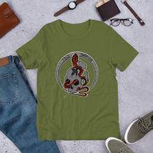 Load image into Gallery viewer, Unisex t-shirt The skull and the snake