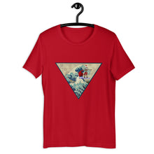 Load image into Gallery viewer, Unisex t-shirt Japanese art Santa goes surfing