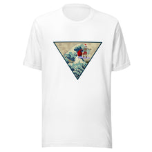 Load image into Gallery viewer, Unisex t-shirt Japanese art Santa goes surfing