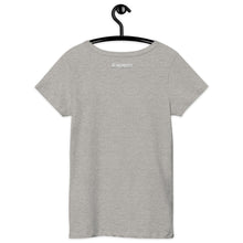 Load image into Gallery viewer, Women’s basic organic t-shirt skull hipster