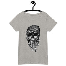 Load image into Gallery viewer, Women’s basic organic t-shirt skull hipster
