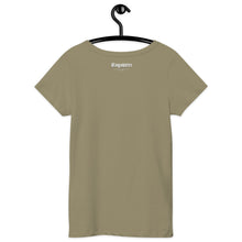 Load image into Gallery viewer, Women’s basic organic t-shirt skull hipster