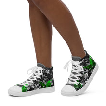 Load image into Gallery viewer, Women’s high top canvas shoes