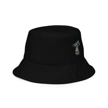 Load image into Gallery viewer, Graffitied Reversible bucket hat
