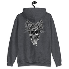 Load image into Gallery viewer, Unisex Hoodie hipster skull and mandala
