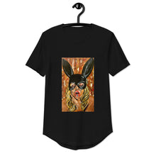 Load image into Gallery viewer, bunny mask portrait, Men&#39;s Curved Hem T-Shirt
