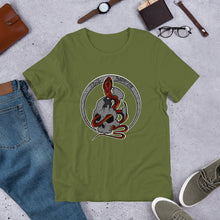 Load image into Gallery viewer, Unisex t-shirt The skull and the snake
