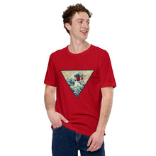 Load image into Gallery viewer, Unisex t-shirt Japanese art Santa goes surfing
